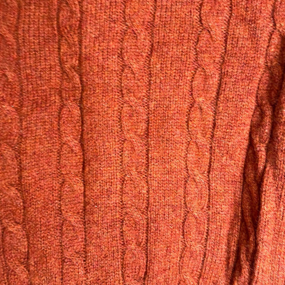 Vintage 70's The Denver Men's Crew Neck Cable Pullover Sweater 100% Merino Wool - Picture 4 of 5